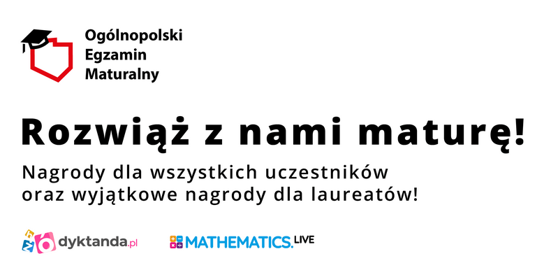 Logo akcji ,, Rozwiąż z nami maturę''&nbsp;