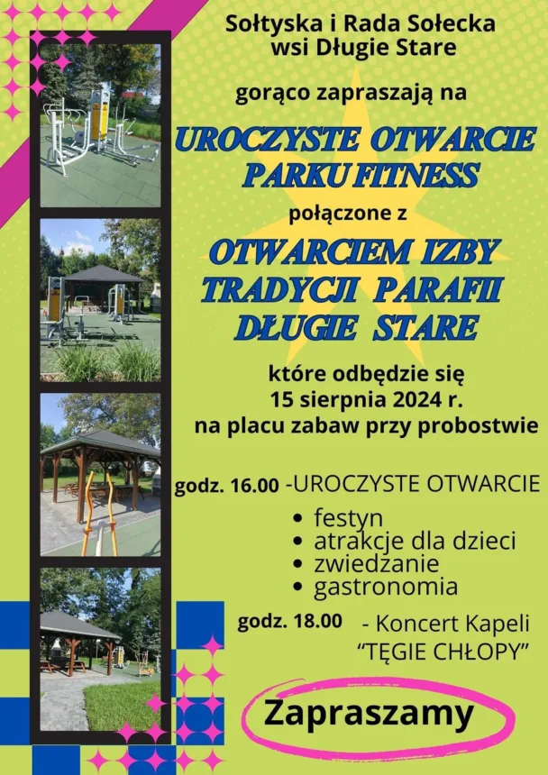 Plakat informujący o wydarzeniach