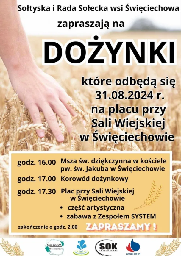 Plakat informujący o wydarzeniu. Treść w plakatu w informacji