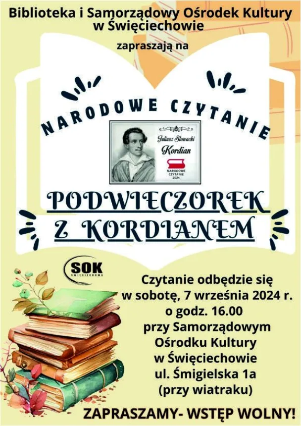 Plakat informujący o wydarzeniu