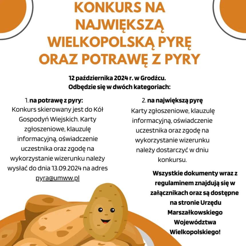 Plakat informujący o konkursie