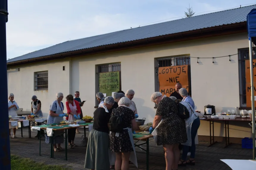 Ujęcie podczas warsztatów kulinarnych