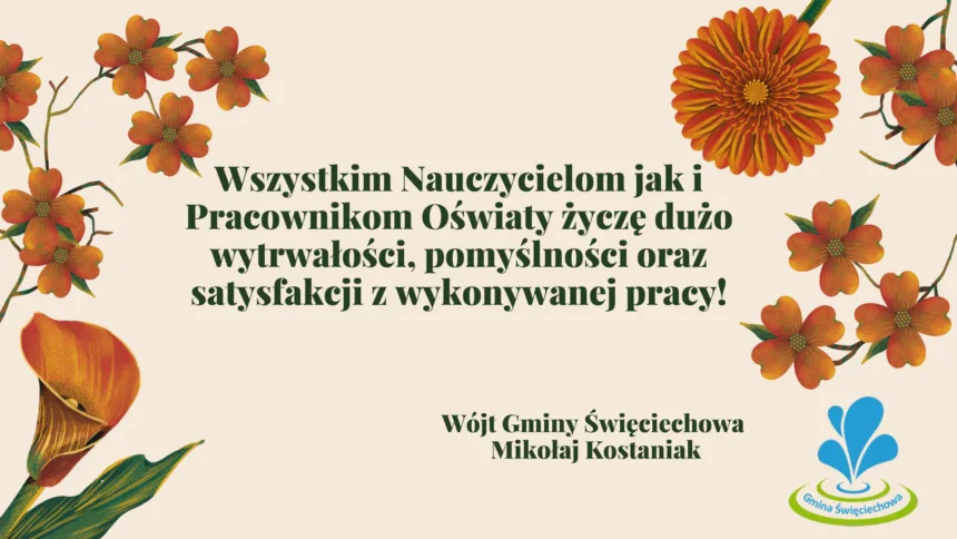 Życzenia z okazji Dnia Edukacji Narodowej