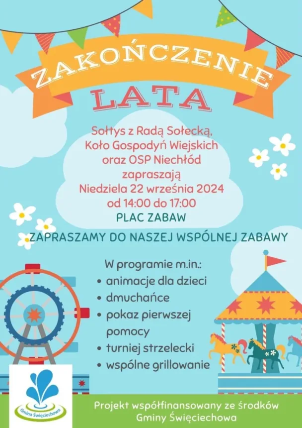 Plakat promujący wydarzenie w Niechłodzie