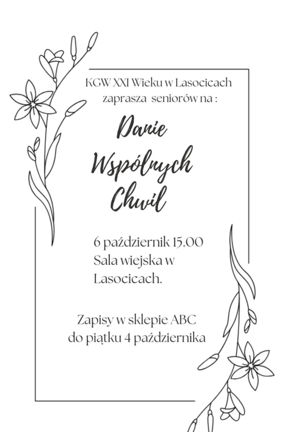 Plakat informujący o wydarzeniu