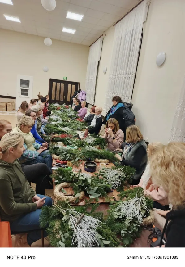 Ujęcie podczas wykonywanych stroików