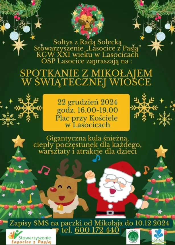 Plakat informujący o wydarzeniu w Lasocicach