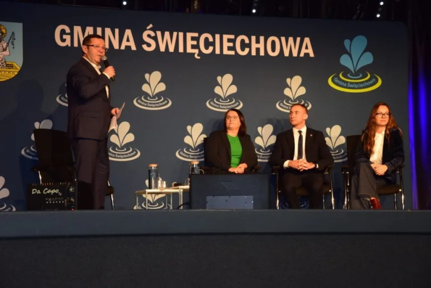 Ujęcie podczas panelu dyskusyjnego