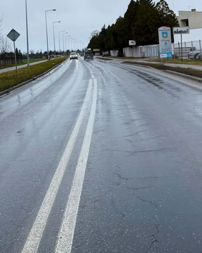 Zdjęcie drogi ul. Leszczyńska