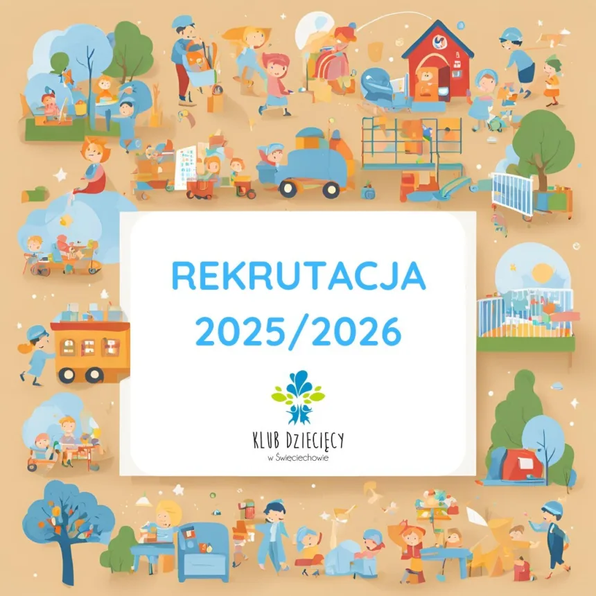 Baner z napisem rekrutacja 2025/2026