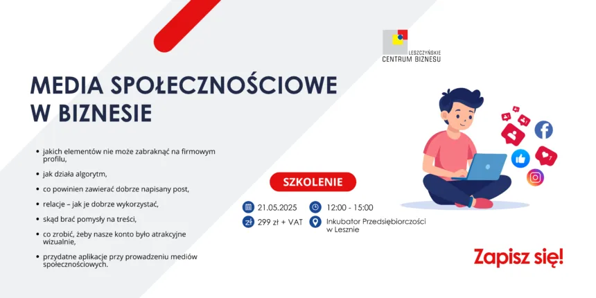Grafika informująca o szkoleniu - więcej informacji w tekście głównym
