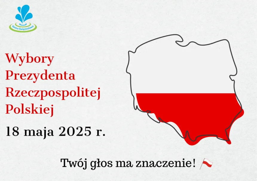 plakat Plakat informujący o wyborach Prezydenta RP. Więcej szczegółów w tekście głównym.