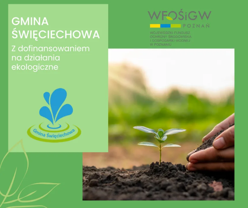 Grafika informacyjna o dofinansowaniu na działania ekologiczne