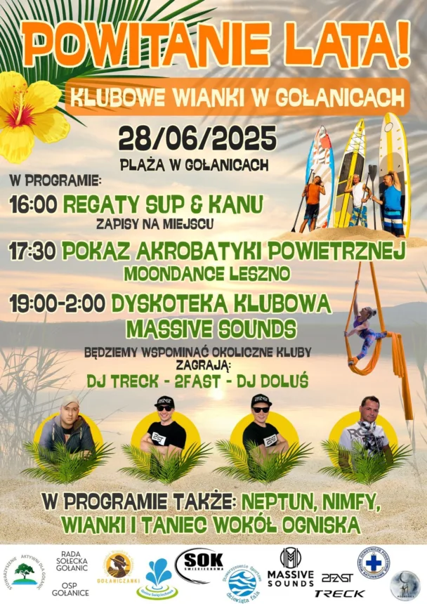 Grafika informacyjna o Klubowych Wiankach w Gołanicach