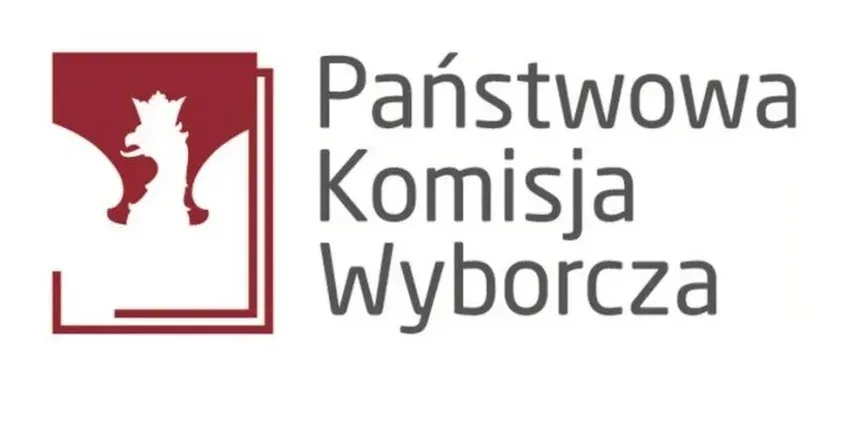 Zdjęcie przedstawia logo Państwowej Komisji Wyborczej